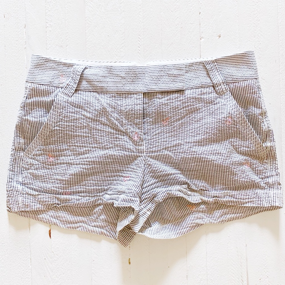 J Crew Women's Seersucker Shorts Size 4